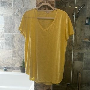 Yellow Tee shirt. v neck. Gently worn.